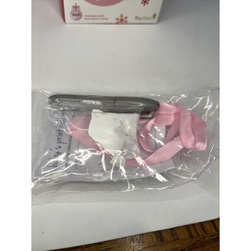 Pearhead Tiny Ideas Baby's Print Ball Ornament - Christmas Decor Pink Holiday - Picture 2 of 9