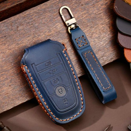 Funda protectora de cuero con llave remota de 5 botones bolsa para accesorios Ford F-150 - Imagen 9 de 13