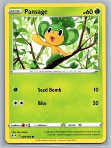 Pansage 006/189 Darkness Ablaze Common