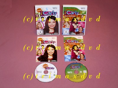 2x Wii _ iCarly 1 & iCarly 2 _ DVD's sehr guter Zustand _ Mehr Spiele im SHOP