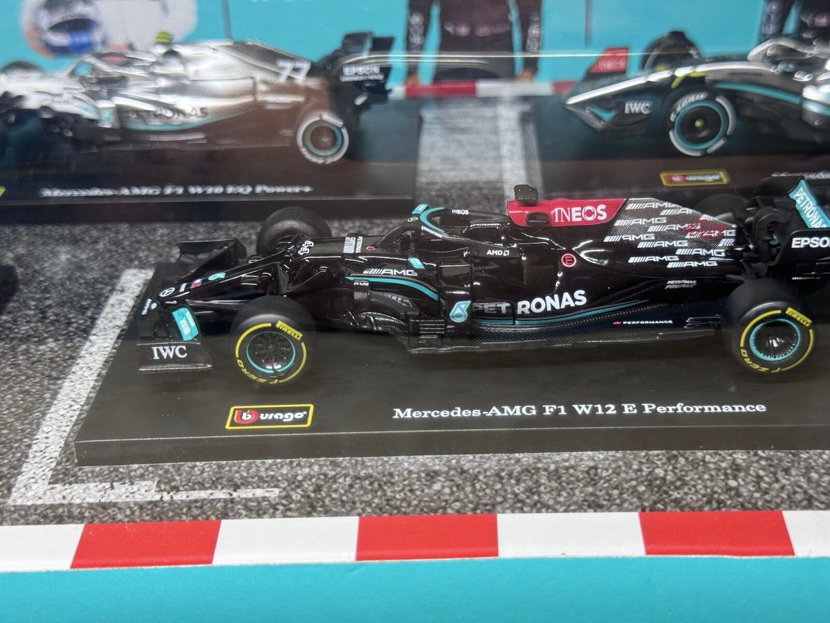 Bburago 1:43 F1 6個セット レースカー　メルセデス Burago F1 1:43 Scale Diecast Metal 6- Pack Car Set , price
