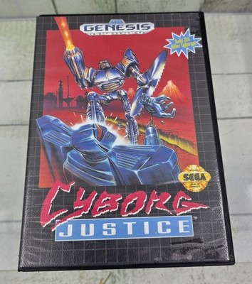 Vintage Sega Genesis Cyborg Justice CIB Complete In Box Video Game 1993 16 Bit