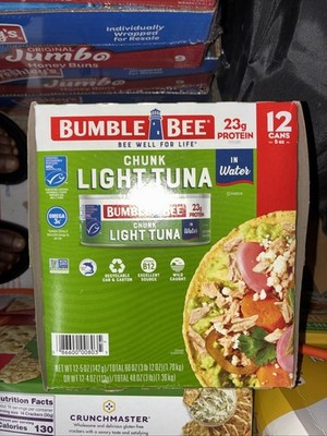 Bumble Bee Chunk Light Tuna in Water 5 oz., 12 ct.