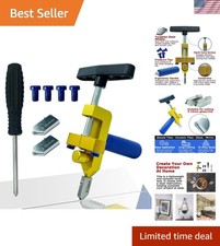 Heavy-Duty Golden Glass Tile Cutter with Ergonomic Pliers Lightweight Design