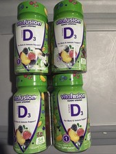 4 X Vitafusion Vitamin D3 Gummy Vitamins 150 Ct Berry  Peach 3/26