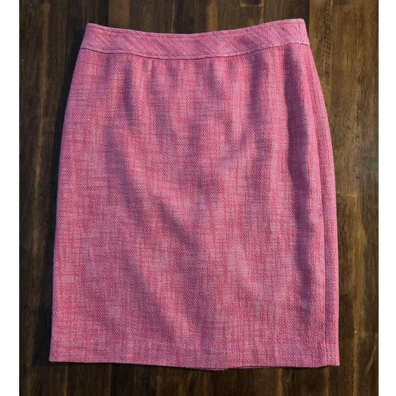 Talbots Women’s 10 Skirt Penicil Straight Cotton Linen Tweed Knee Length
