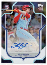 NOLAN GORMAN 2023 Topps X J-Rod Show Out Collection Rookie Autograph AUTO RC!
