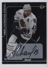 2000-01 ITG Be A Player Signature Series Alex Zhamnov Alexei #130 Auto 1cx3