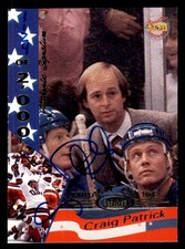 1995 SIGNATURE ROOKIES MIRACLE ON ICE # 44 CRAIG PATRICK AUTOGRAPH 557998