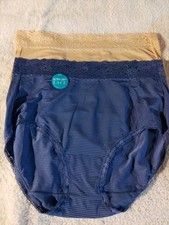 Lot Of 2 Vanity Fair Women's Flattering Lace Panties Nylon- Size 9