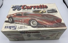 MPC, '76 Corvette, 1/25 Scale, Model Kit, Made In USA, 1975, Open Box.