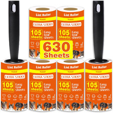 630 Sheets Lint Rollers for Pet Hair Extra Sticky Easy Spiral Tear Lint