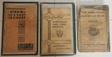 3 Vintage Old Car Manuals 34 Buick 47 Jeep Wagon Nash 4. Automobile Ephemera.
