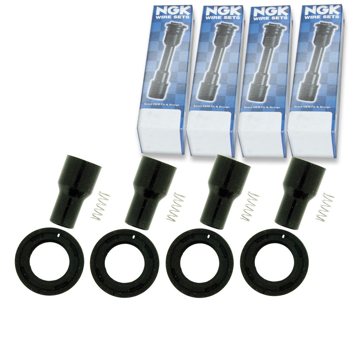 4 pcs NGK Ignition Coil Boot for 2007-2008 Toyota Solara 2.4L L4 - Direct vq