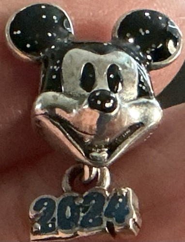 Pandora Disney Parks 2024 Mickey Mouse Dangle Charm S925 Sterling Silver