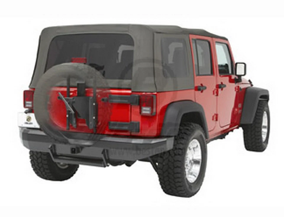 61961 01 Bestop Highrock 4X4 porta neumáticos de gran tamaño apto para Jeep Foto 4 de 4