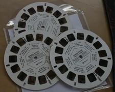 BD 214 Danger Mouse: Trip to America (1982) X3 Viewmaster Kołowrotki Kolory Świetne