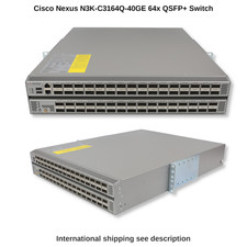 Cisco Nexus N3K-C3164Q-40GE 64x 40GbE QSFP+ S...