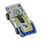 Vintage 1973 Hot Wheels Steam Roller Race Car Silver & Blue BW GUC