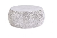 Couchtisch Metall Rund Ø 73 Cm In Silber Handarbeit Design Sofa Tisch Wohnzimmer
