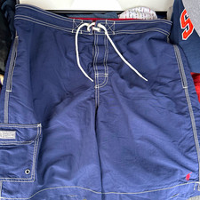 Polo Ralph Lauren Men's Blue Board Shorts Swim Trunks L Lined Drawstring