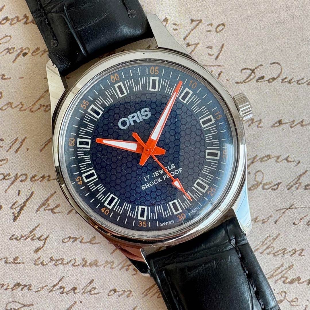 Oris Hand-Winding Mechanical 1980 Vintage Men's Watch 233 Outlet product Antique