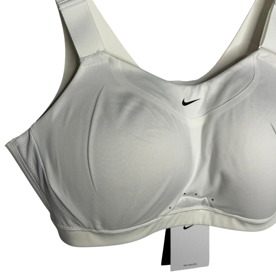 NWT Nike Alpha High Support Bra Womens Size XXL White (C-E) Yoga DD0430-100 - Image 2 of 4