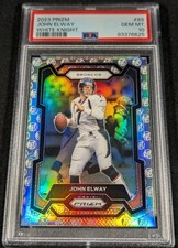 PSA 10 1/1 SSP #'d 1/3 JOHN ELWAY 🐴🏳WHITE KNIGHT PRIZM 🚨2023 Panini Prizm #89