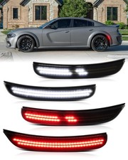 For 2015-2023 Dodge Charger Dynamic Front Rear Bumper Led Side Marker Light Lamp