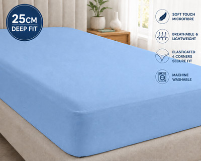 Spannbettlaken extra tief 25 cm Single Double Super King Size Laken UK