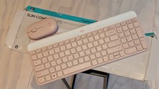 Logitech MK470 Slim Wireless Keyboard and Mouse Combo - Rose