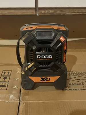 #ad #ad RIDGID X4 Compact Jobsite Radio 18V Battery $30.00