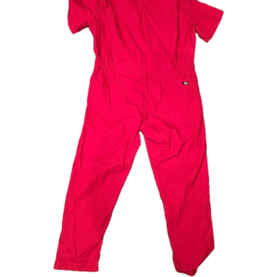 Dickies Mens Short Sleeve 2xl Red Uniform Coveralls Jump Suit - Image 3 of 3