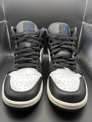 Nike Air Jordan 1 Mid Sneakers  Mens Size 8.5 Racer  Blue 554724-140 pre owned
