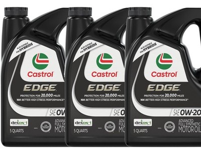 Castrol EDGE 0W-20 Full Synthetic Motor Oil, Case of 3-5 Quart Bottles | 1597B2