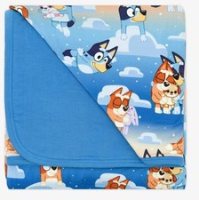 Little Sleepies Bluey Blue Sleepytime Large Cloud Blanket Bamboo
