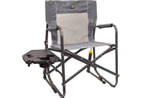 GCI Outdoor Freestyle Rocker Chair with Side Table - Heathered Pewter