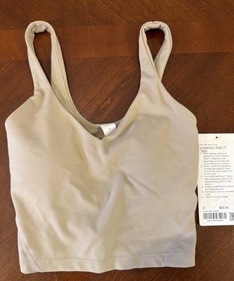 NWT Lululemon Align Tank Top *Light Support, A/B Cup SIZE 0 Sheer Oak