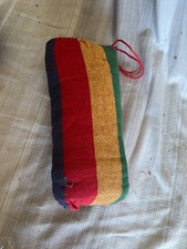 Handmade Rasta Striped Cotton Hammock Portable Camping Patio Swing Travel NEW