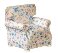 Puppenhaus Weiß Blumenmuster Sessel Sommer Sessel JBM Wohnzimmer MöBel