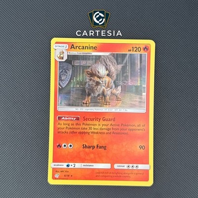 Arcanine Detective Pikachu DET 06/18 Pokémon TCG English Excellent Holo Rare Raw