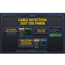 FNB58 Digital Voltmeter Current Tester /USB Type /C Fast Charge Current Meter