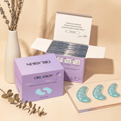 Orlaskin Hyaluronic Acid Eye Mask deeply moisturizes & reduce wrinkles K-Beauty