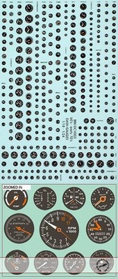1/18 1/20 1/24 DASH GAUGE DECAL for TAMIYA AOSHIMA MINICHAMPS PMA FUJIMI REVELL