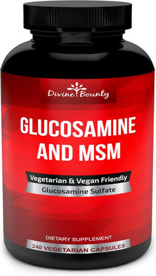 Divine Bounty Glucosamine Sulfate Supplement (2000Mg per Serving) 240 Veg. Caps