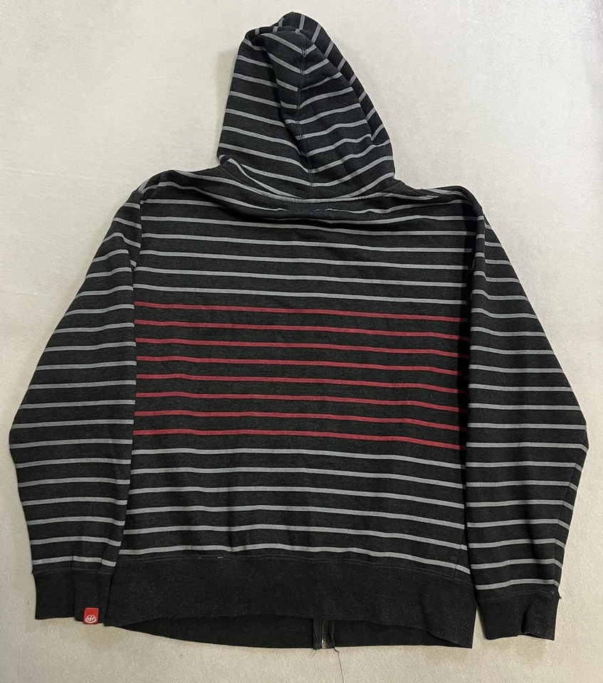 Moletom com capuz Troy Lee Designs masculino tamanho XL zíper completo listrado preto motocross zíper completo - Imagem 2 de 4