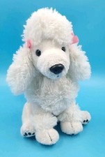 TOPMODEL DEPESCHE HUND PUDEL "CHANEL" WEIß 20 CM STOFFTIER PLÜSCH SCHMUSEHUND