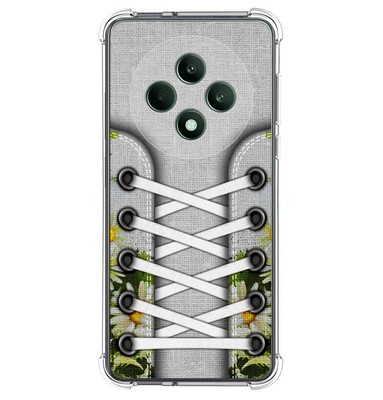 Custodia SEAHAI Per OPPO Reno 12F 4G / 12 FS 5G - Design Fiori Glitterati, TPU Morbido Antiurto, Rosa