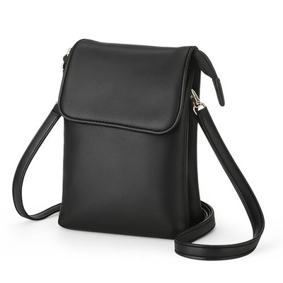 Leder Umhängetasche Handytasche, kleine Umhängetasche Schultertasche Handytasche 4-lagig Geldbörse
