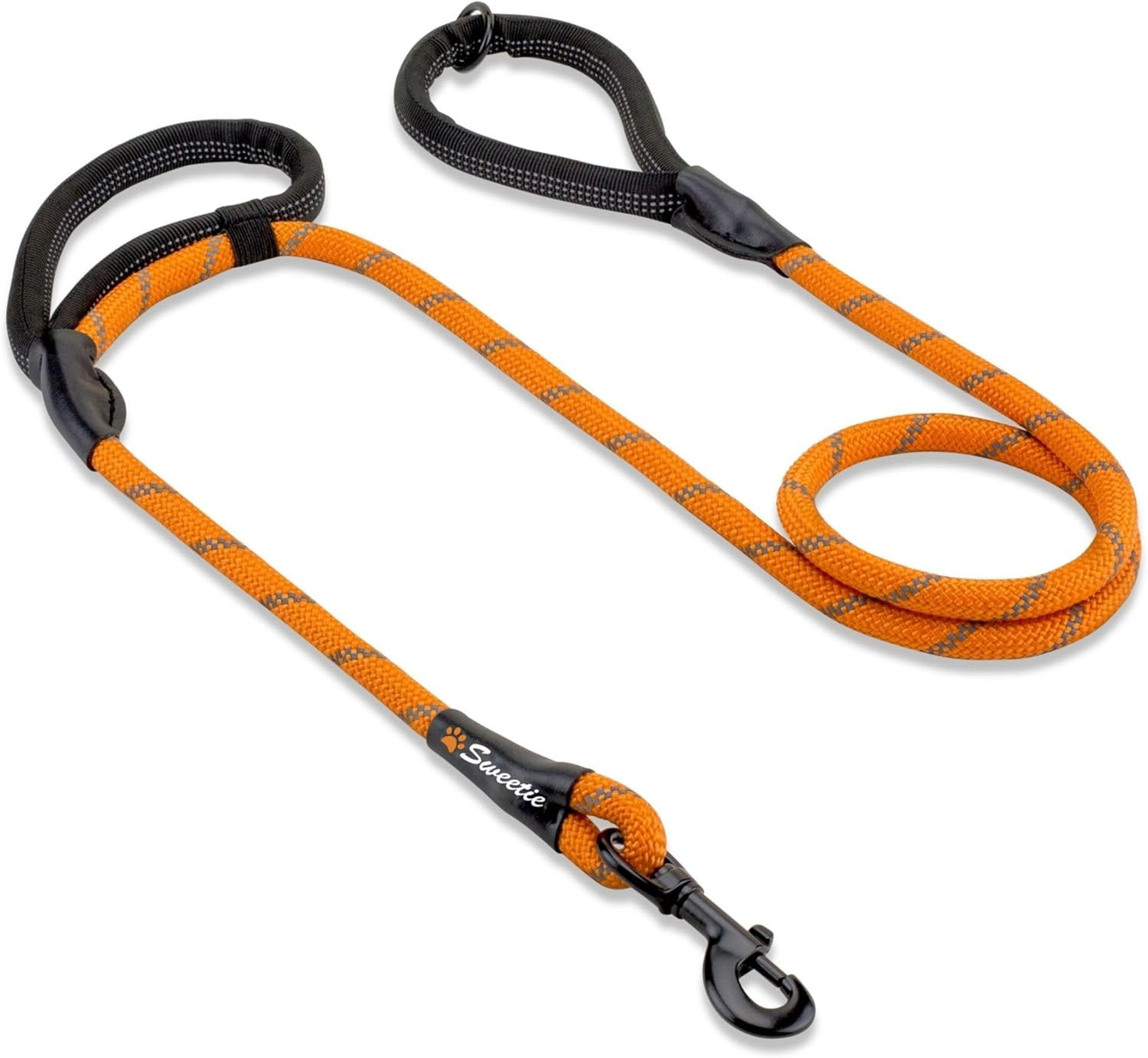 - Guinzaglio per Cani Resistente, Con 2 Comode Maniglie Imbottite, Lungo 1,5 M p